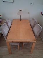 Eettafel IKEA met 4 stoelen, Ophalen, Gebruikt, Modern, Vier personen