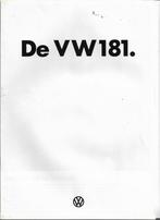 Brochure VW Volkswagen 181, 1973 (NL)., Nieuw, Volkswagen, Ophalen of Verzenden, Pon's Automobielhandel