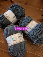 3 bollen extra soft blauwgrijs, Ophalen of Verzenden, Nieuw, Breien of Haken, Wol of Garen