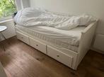 Hemnes Bedbank 80x200 + 2 matrassen, Huis en Inrichting, Slaapkamer | Bedden, Ophalen, Gebruikt, Eenpersoons, Wit