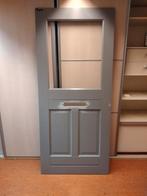 Vd32 Voordeur hardhout 93x211,5 4cm €425,00 deelbare deur, Doe-het-zelf en Verbouw, Deuren en Horren, Ophalen, 80 tot 100 cm, Schuifdeur