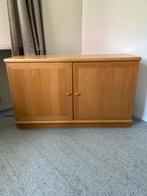 Houten beuken tv kast met deuren, Ophalen, Met deur(en), 100 tot 150 cm, Zo goed als nieuw