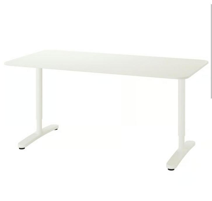 Ikea Bekant bureau 160x80 ALS NIEUW!!, Huis en Inrichting, Bureaus, Zo goed als nieuw, In hoogte verstelbaar, Ophalen