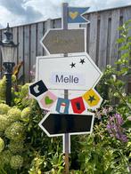 Geboortebord ZEILBOOT huren huur babyspullen meisje jongen, Ophalen, Zo goed als nieuw, Geboortebord