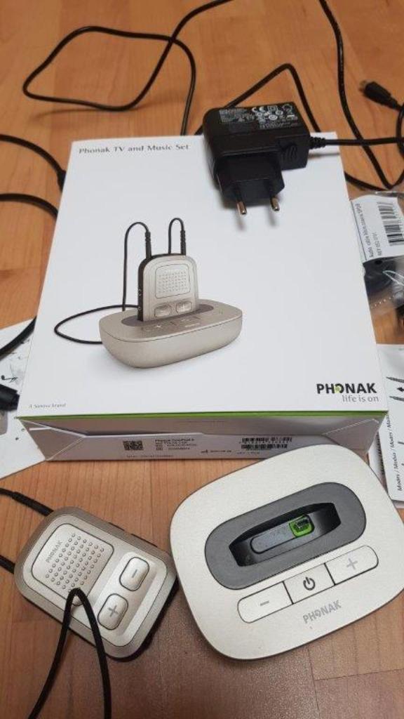 Phonak ComPilot II en TV link II set, Diversen, Verpleegmiddelen, Zo goed als nieuw, Ophalen of Verzenden