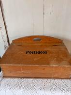 Oude brocante poetsdoos, Ophalen of Verzenden