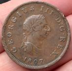 Half Penny 1807 Groot Brittanië, Ophalen of Verzenden, Losse munt
