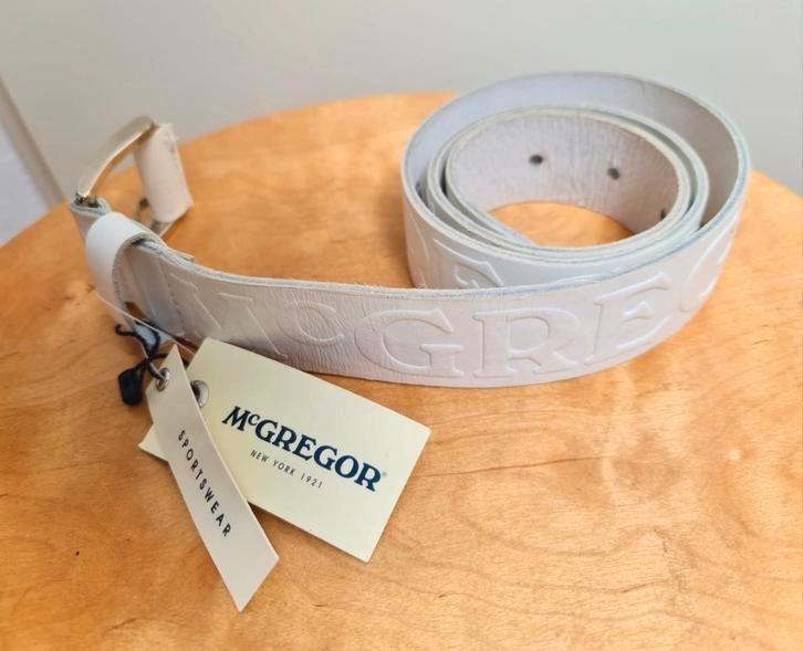 Riem ceintuur McGregor leer kleur wit maat 85 cm nieuw mooi, Kleding | Heren, Riemen en Ceinturen, Zo goed als nieuw, Riem of Ceintuur