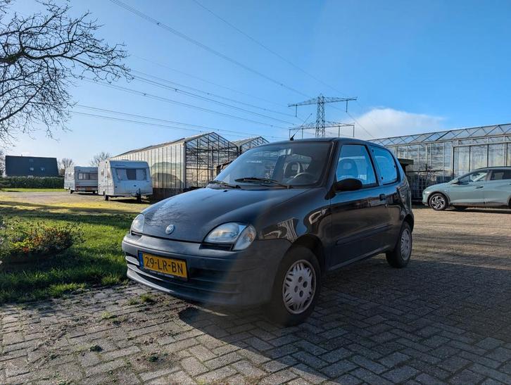 Fiat Seicento 1.1 2003 Zwart, Auto's, Fiat, Particulier, Seicento, Trekhaak, Benzine, C, Hatchback, Handgeschakeld, Origineel Nederlands