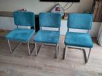 4 eetkamer stoelen, Ophalen, Blauw