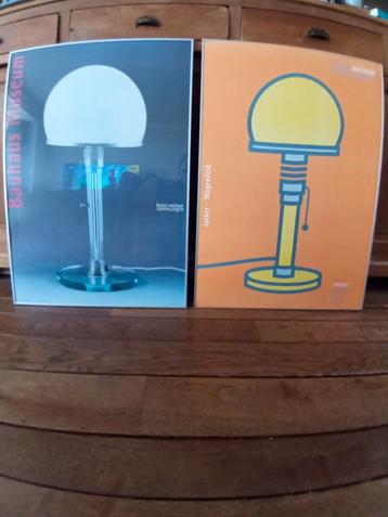 2 Unieke zeldzame posters Wagenfeld Bauhaus Museum jaren 90 beschikbaar voor biedingen