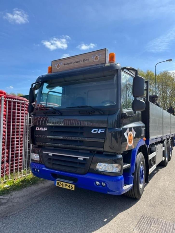 DAF CF85 360 HIAB-130r f-2 (13t/m)  Autolaadkraan, Auto's, Vrachtwagens, Particulier, DAF, Diesel, Euro 5, Handgeschakeld, Zwart