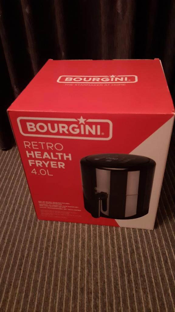Bourgini Retro Health Fryer 4.0L - Nieuw in doos!, Witgoed en Apparatuur, Frituurpannen, Nieuw, 4 liter of meer, Uitneembare binnenpan