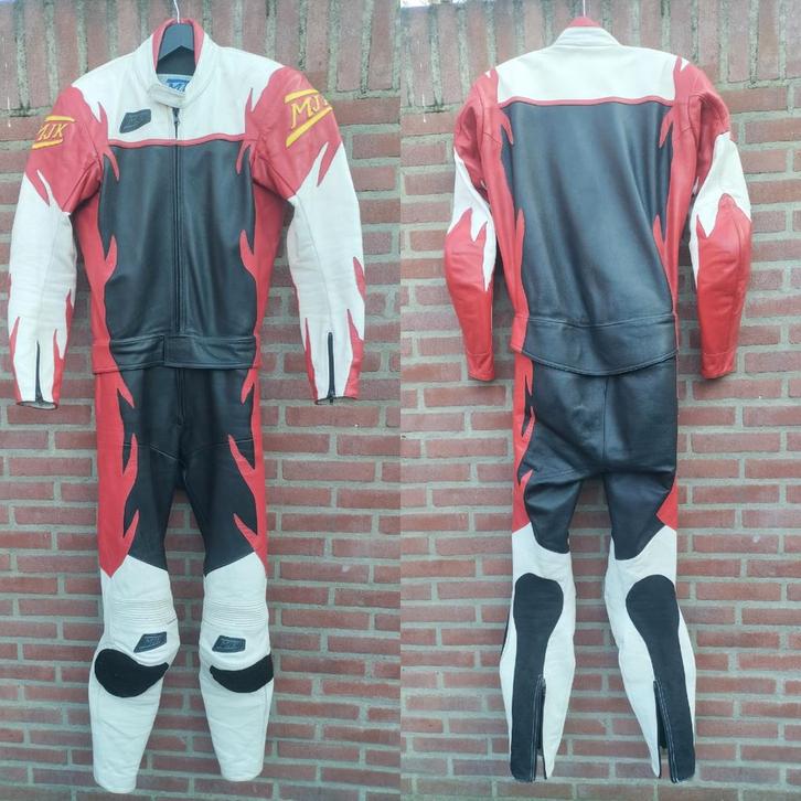 MJK - Racepak - 2 - Delig - motorpak -Motor combi, Motoren, Kleding | Motorkleding, Combipak, Tweedehands, Ophalen of Verzenden