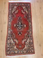 Vintage handgeknoopt perzisch tapijt sarough 150x66, 50 tot 100 cm, 100 tot 150 cm, Gebruikt, Rechthoekig