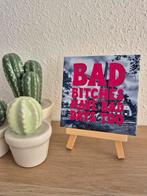 Oudhollands Tegeltje - Fuchsia Roze Quote, Ophalen of Verzenden