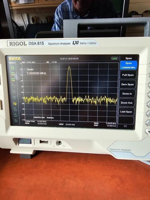 DSA815-TG RIGOL Spectrum Analyser, Doe-het-zelf en Verbouw, Meetapparatuur, Zo goed als nieuw, Overige meters, Ophalen