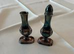 Vintage verzilverd peper en zout stel, Antiek en Kunst, Ophalen of Verzenden, Zilver
