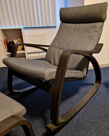 Fauteuil met voetenbank 