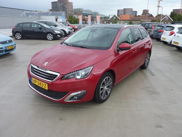 Peugeot 308 1.2 Puretech panoramadak 2015 Rood, Auto's, Peugeot, Bedrijf, ABS, Achteruitrijcamera, Airbags, Airconditioning, Alarm