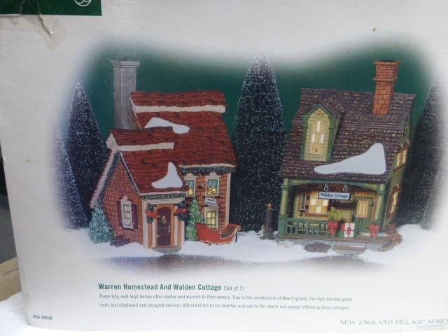 department 56 Warren Homestead and Walden Cottage kerstdorp, Diversen, Kerst, Zo goed als nieuw, Ophalen of Verzenden