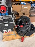 Pallet met krachtstroom kabels en zwerfkasten, Gebruikt, ., Ophalen of Verzenden, .