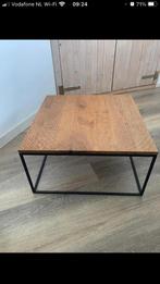 Linteloo LOG salontafel 60*60 cm, Huis en Inrichting, 50 tot 100 cm, Modern, Eikenhout, Zo goed als nieuw