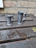 Antieke tinnen bekers, Ophalen