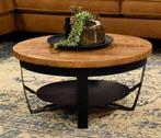 Salontafel mangohout 70cm, Huis en Inrichting, Tafels | Salontafels, Ophalen, Rond, 50 tot 100 cm, Zo goed als nieuw