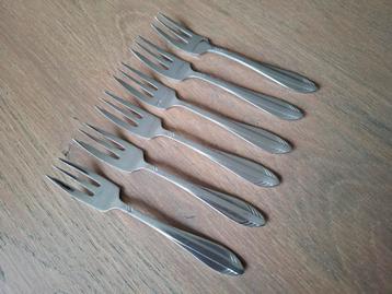 6 Taartvorkjes Gero Zilmeta 581 "Visgraat" beschikbaar voor biedingen