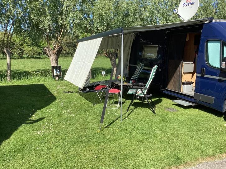 Zijwand voor Thule cassette-luifel met bijbehorende spenarm, Caravans en Kamperen, Kampeeraccessoires, Zo goed als nieuw, Ophalen