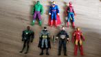 7 superhelden: Batman, Iron Man, Spider-Man, Superman -16 cm, Ophalen of Verzenden, Zo goed als nieuw