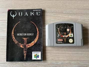 Quake met handleiding voor de Nintendo 64.ZGAN  beschikbaar voor biedingen