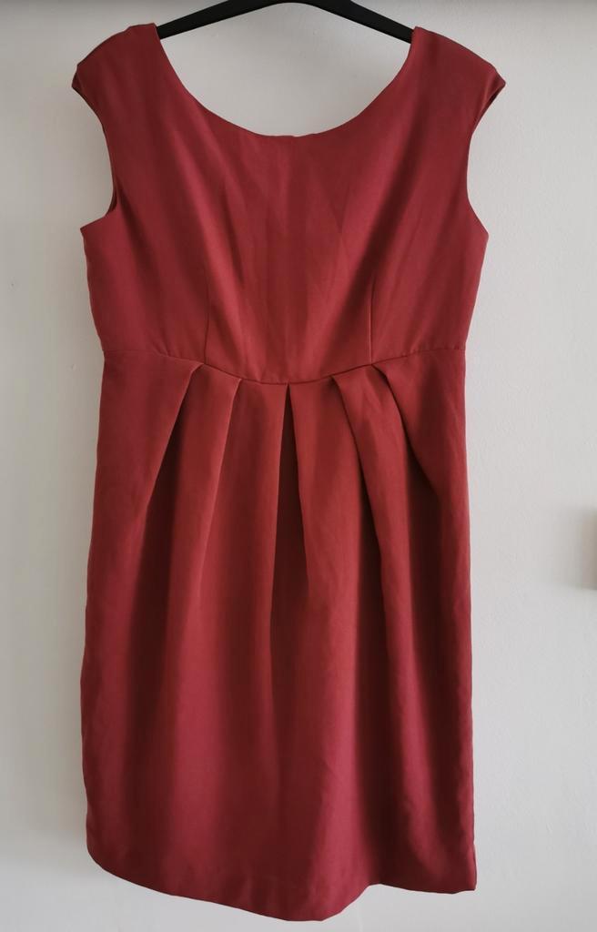 H&M jurk mt. 40, Kleding | Dames, Jurken, Nieuw, Maat 38/40 (M), Bruin, Boven de knie, Verzenden