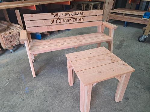 Ook in vakantietijd direct leverbaar tuinbank, Tuin en Terras, Tuinbanken, Zo goed als nieuw, Hout, Ophalen of Verzenden