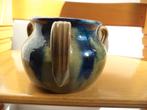 antiek c1930 aardewerk loodglazuur vegetale kleuren plantpot, Antiek en Kunst, Antiek | Keramiek en Aardewerk, Ophalen of Verzenden