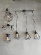 Complete Lampenset - Industrieel Design, Huis en Inrichting, Lampen | Hanglampen, Ophalen of Verzenden, Zo goed als nieuw, Metaal