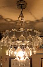 Leitmotiv hanglamp / kroonluchter wijnglazen, Huis en Inrichting, Ophalen, Gebruikt, Glas, 75 cm of meer