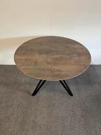 Ronde eettafel HPL roest print 110cm, Rond, Ophalen of Verzenden, Zo goed als nieuw, Info@betaalbaar-design.nl