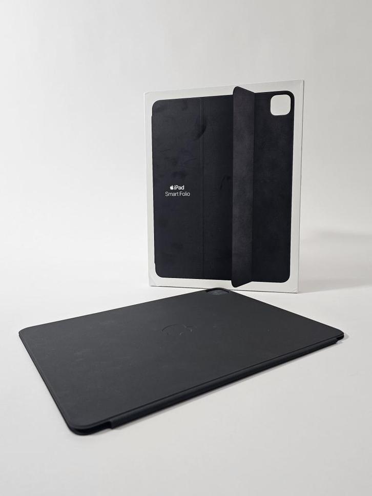 Apple Smart Folio - Zwart - iPad Pro 12.9" (3-5) / Air 13", Computers en Software, Tablet-hoezen, Zo goed als nieuw, Bescherming voor- en achterkant