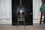 Fles op standaard, Huis en Inrichting, Woonaccessoires | Wijnrekken, Gebruikt, Ophalen of Verzenden, Minder dan 5 flessen, Metaal