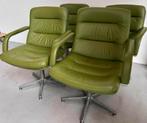Geoffrey  Harcourt Artifort stoelen (leer), Huis en Inrichting, Fauteuils, Minder dan 75 cm, Vintage, Leer, Ophalen of Verzenden