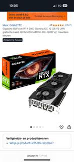 Gigabyte RTX 3060 Gaming OC 12GB, Ophalen, HDMI, GDDR6, PCI-Express 4