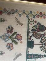 Merklap Handborduurwerk Ingelijst, Ophalen of Verzenden, Gebruikt, Handborduren, Patroon