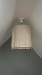 Linnen hanglamp, Huis en Inrichting, Lampen | Lampenkappen, 25 tot 50 cm, Verzenden, Beige, Rond