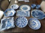 O.a. Engels porselein, aardewerk blauw tinten, Antiek en Kunst, Ophalen of Verzenden