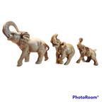 Set van 3 zware ivoorkleurige olifantenset, Huis en Inrichting, Woonaccessoires | Overige, Gebruikt, Ophalen of Verzenden