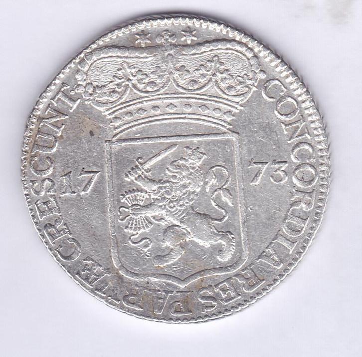 Zilveren dukaat 1773 Zeeland voor 145 euro, Postzegels en Munten, Munten | Nederland, Losse munt, Overige waardes, Vóór koninkrijk