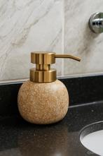 Zeepdispenser. Crackle goud/wit. Decoupage, Ophalen of Verzenden, Nieuw, Wit, Overige typen