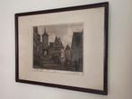 Rothenburg, ets of litho, Ophalen
